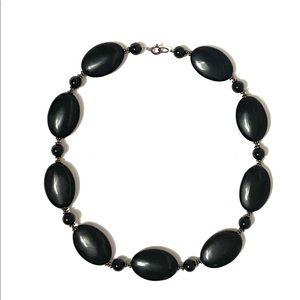 Dramatic black necklace